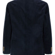 Brunello Cucinelli Cotton Double-breasted Jacket Blue