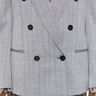 Stella McCartney Wool Double-breasted Jacket Grey