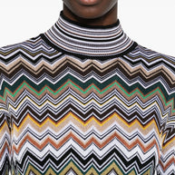 Missoni Wool Blend Midi Dress Brown