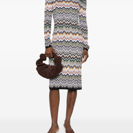 Missoni Wool Blend Midi Dress Brown