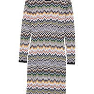 Missoni Wool Blend Midi Dress Brown
