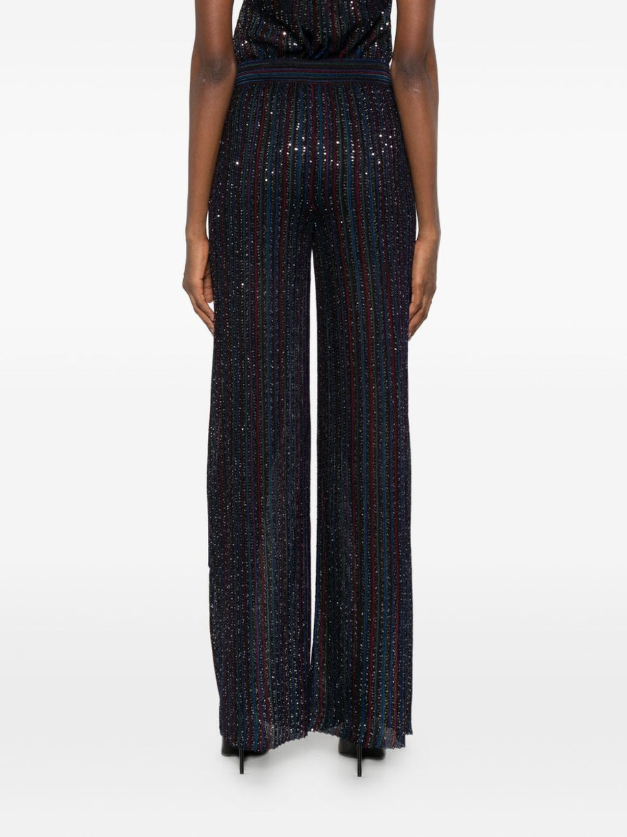 Missoni Sequin Embellished Trousers Blue