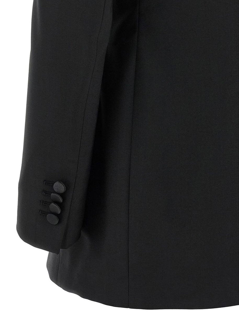 Tagliatore Wool Blend Suit Black