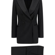 Tagliatore Wool Blend Suit Black