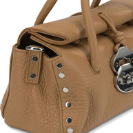 Zanellato Dotta Centauro Baby Small Leather Handbag Brown