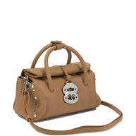 Zanellato Dotta Centauro Baby Small Leather Handbag Brown
