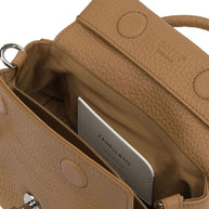 Zanellato Dotta Centauro Baby Small Leather Handbag Brown