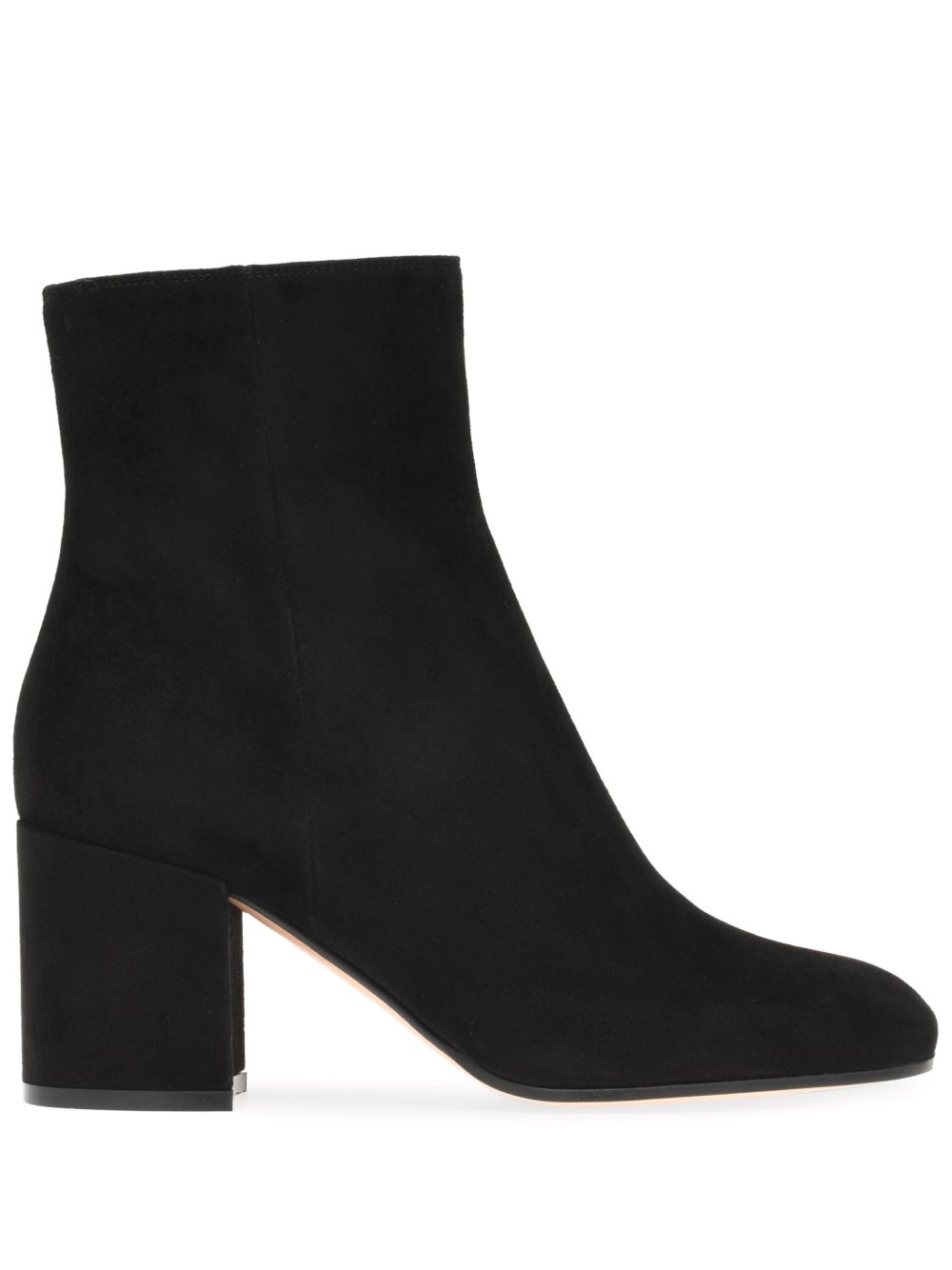 Gianvito Rossi Joelle Suede Leather Ankle Boots Black