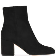 Gianvito Rossi Joelle Suede Leather Ankle Boots Black
