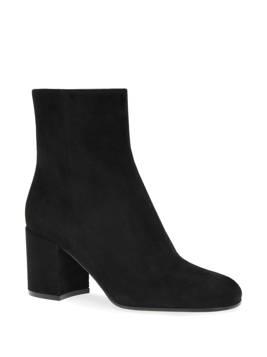 Gianvito Rossi Joelle Suede Leather Ankle Boots Black