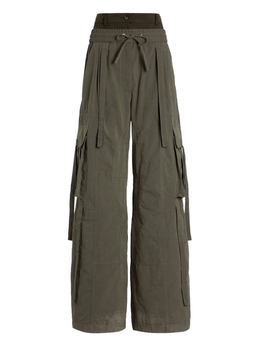 Dolce & Gabbana Cotton Blend Cargo Trousers Green