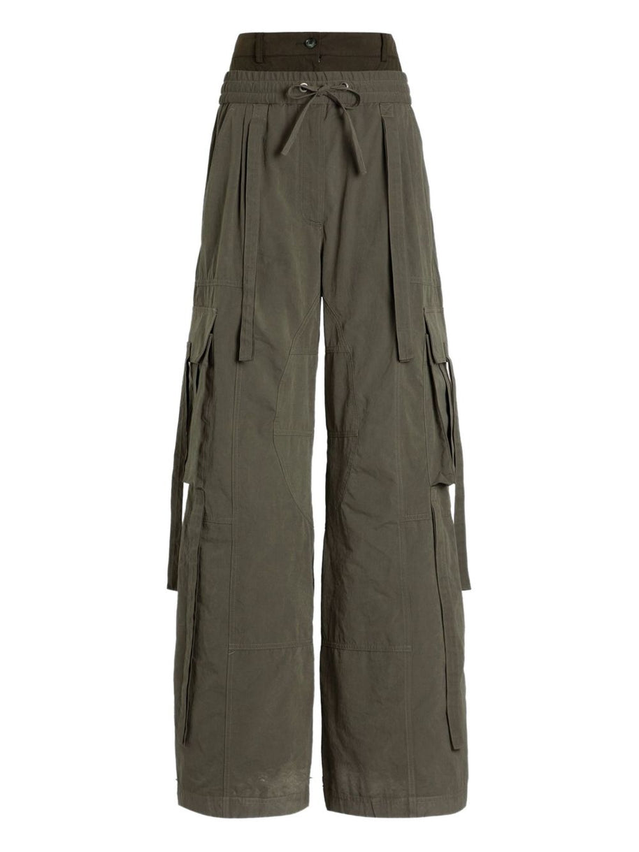Dolce & Gabbana Cotton Blend Cargo Trousers Green