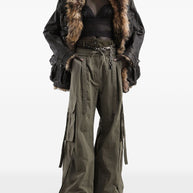 Dolce & Gabbana Cotton Blend Cargo Trousers Green