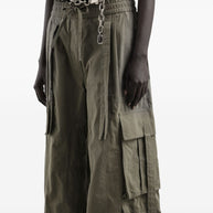 Dolce & Gabbana Cotton Blend Cargo Trousers Green