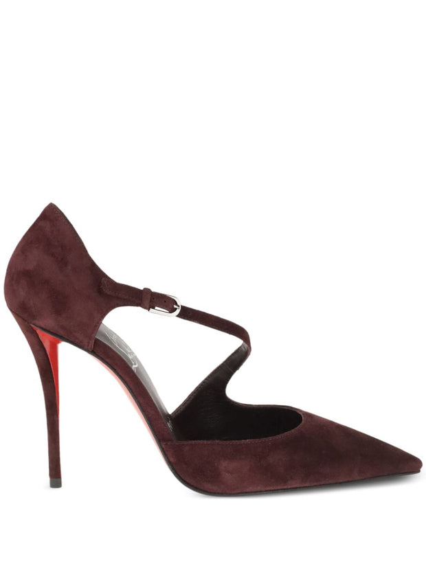 Christian Louboutin Miss Ziggyta Leather Pumps Bordeaux