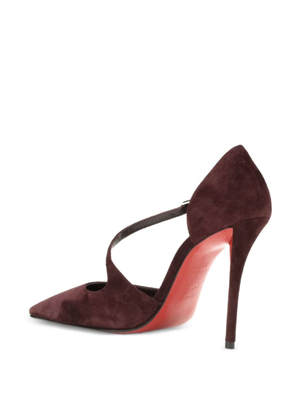 Christian Louboutin Miss Ziggyta Leather Pumps Bordeaux