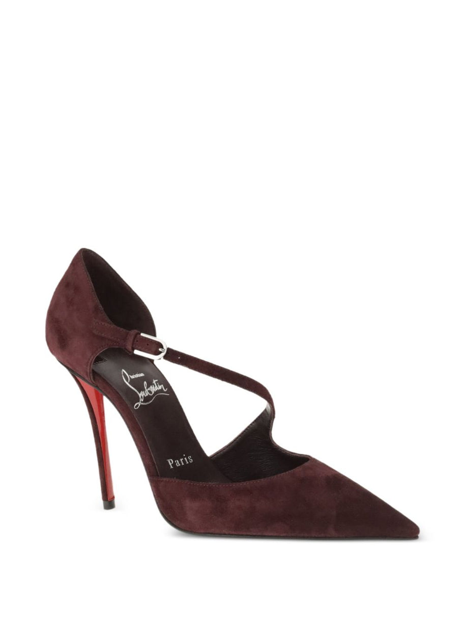 Christian Louboutin Miss Ziggyta Leather Pumps Bordeaux