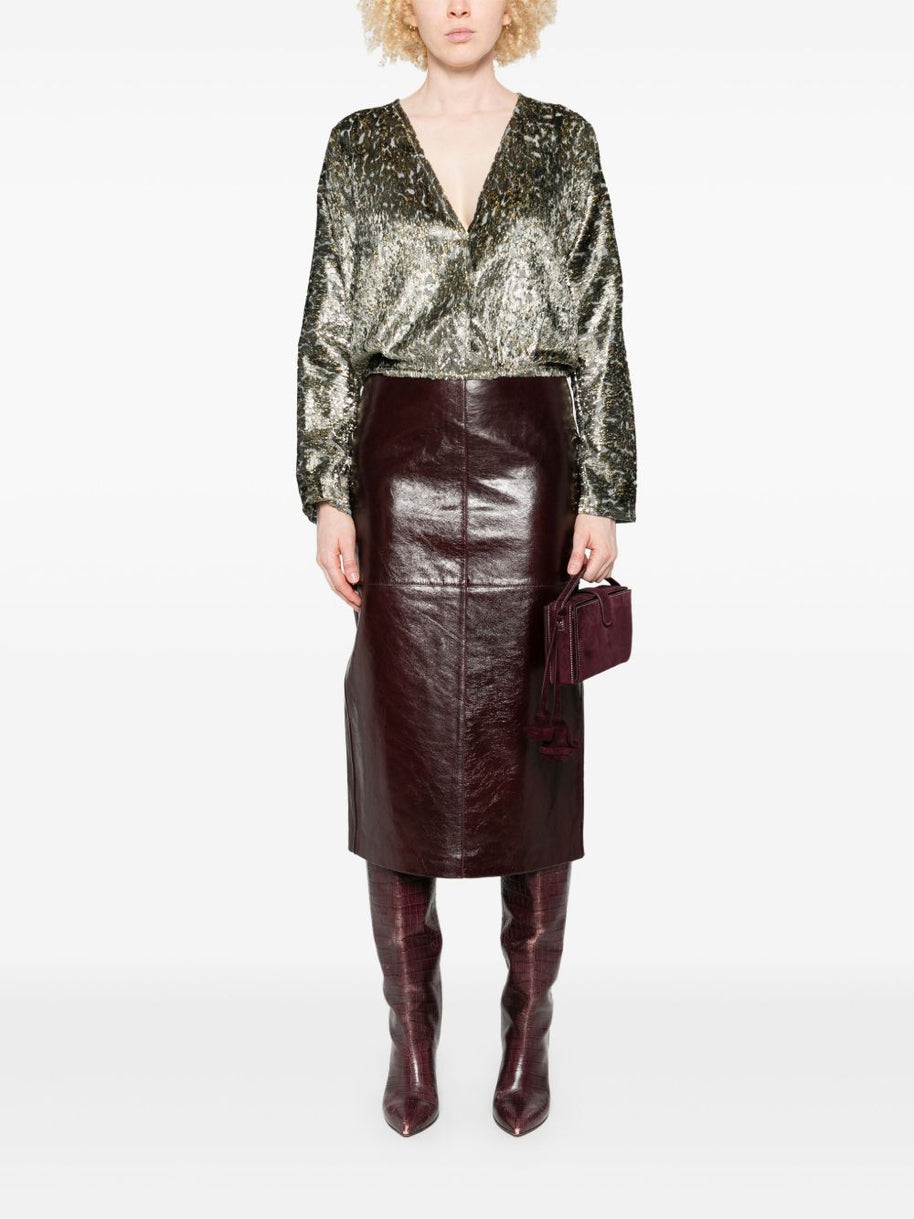 Forte Forte Metallic Shirt Grey