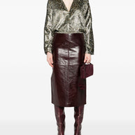 Forte Forte Metallic Shirt Grey