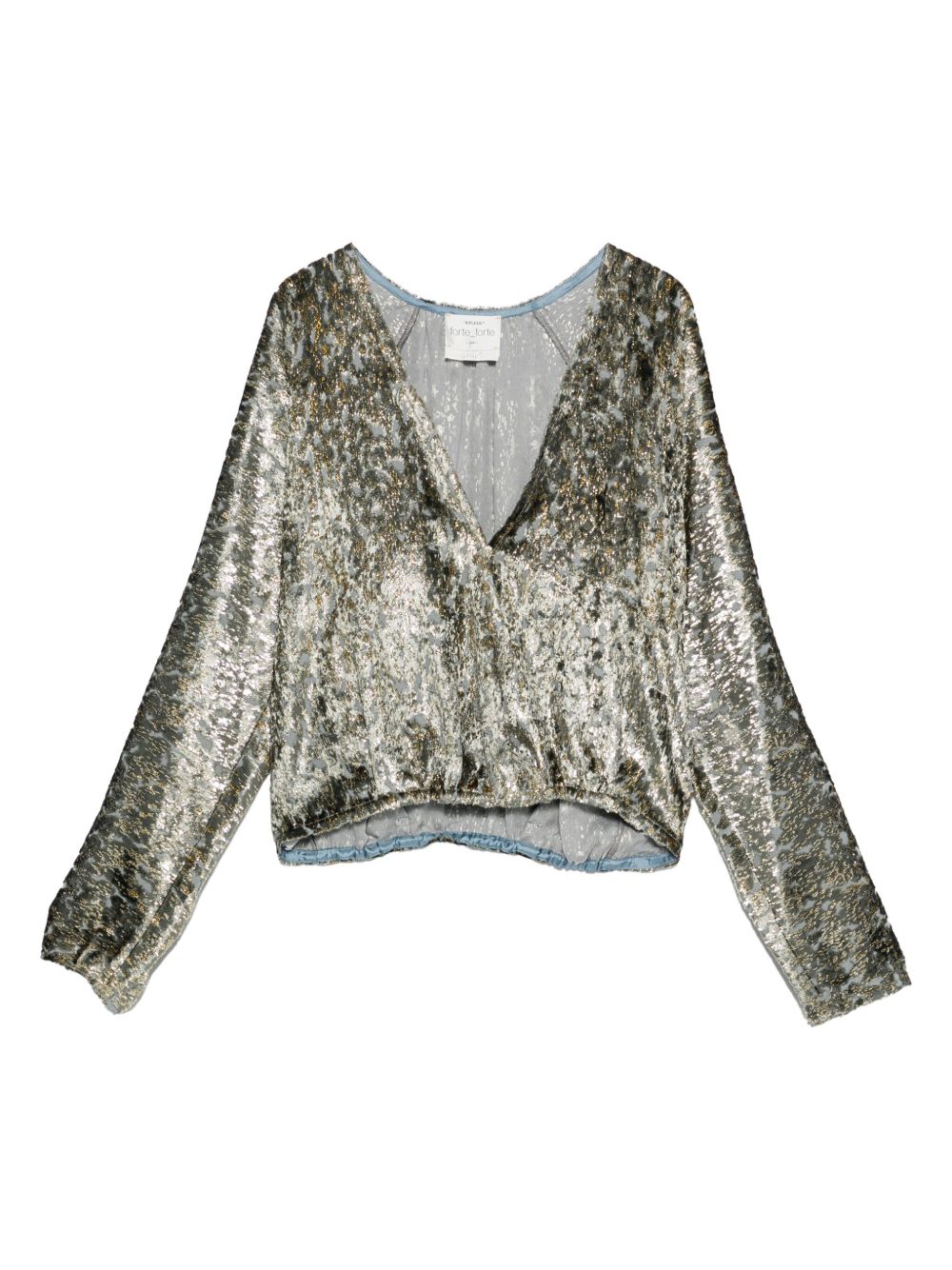 Forte Forte Metallic Shirt Grey