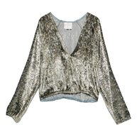 Forte Forte Metallic Shirt Grey