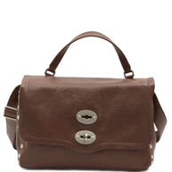 Zanellato Postina Tabacco Baby Leather Handbag Brown