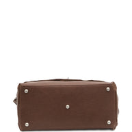 Zanellato Postina Tabacco Baby Leather Handbag Brown