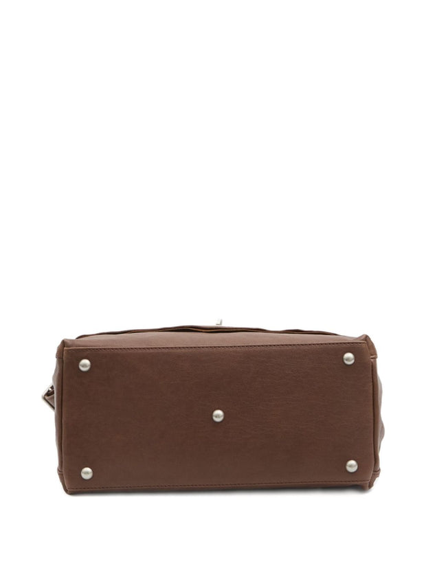 Zanellato Postina Tabacco Baby Leather Handbag Brown