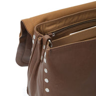 Zanellato Postina Tabacco Baby Leather Handbag Brown