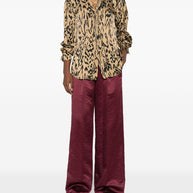 Forte Forte Animal Print Shirt Brown
