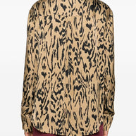 Forte Forte Animal Print Shirt Brown