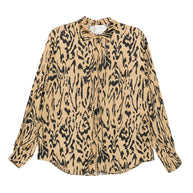 Forte Forte Animal Print Shirt Brown