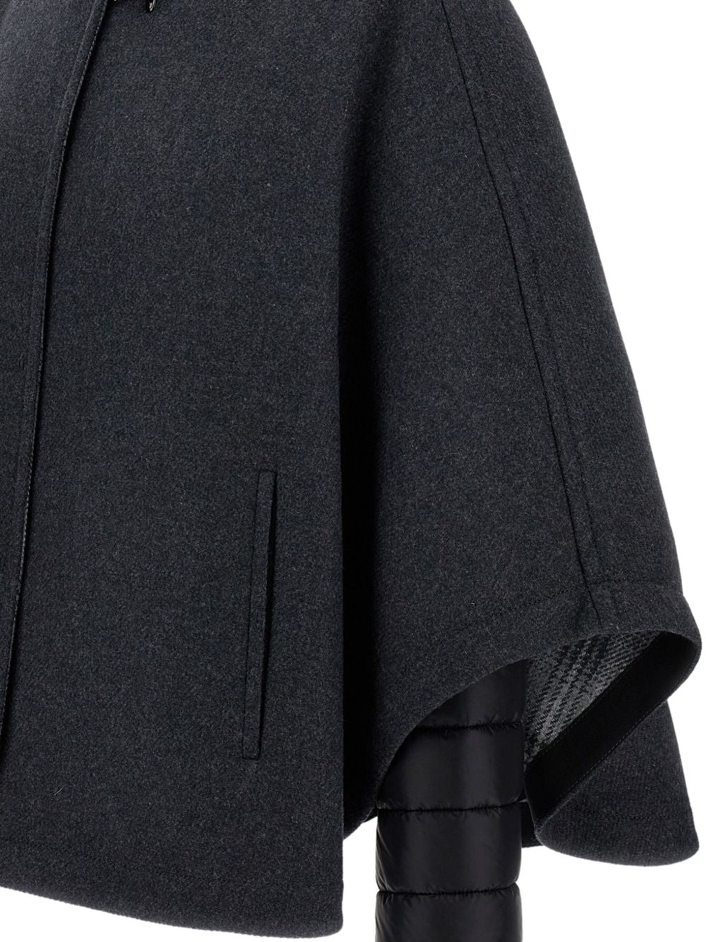 Fay Reversible Cape Jacket Black