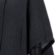 Fay Reversible Cape Jacket Black