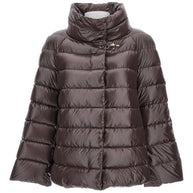 Fay Padded Cape Jacket Brown