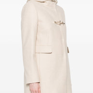 Fay Toggle Wool Coat Ivory