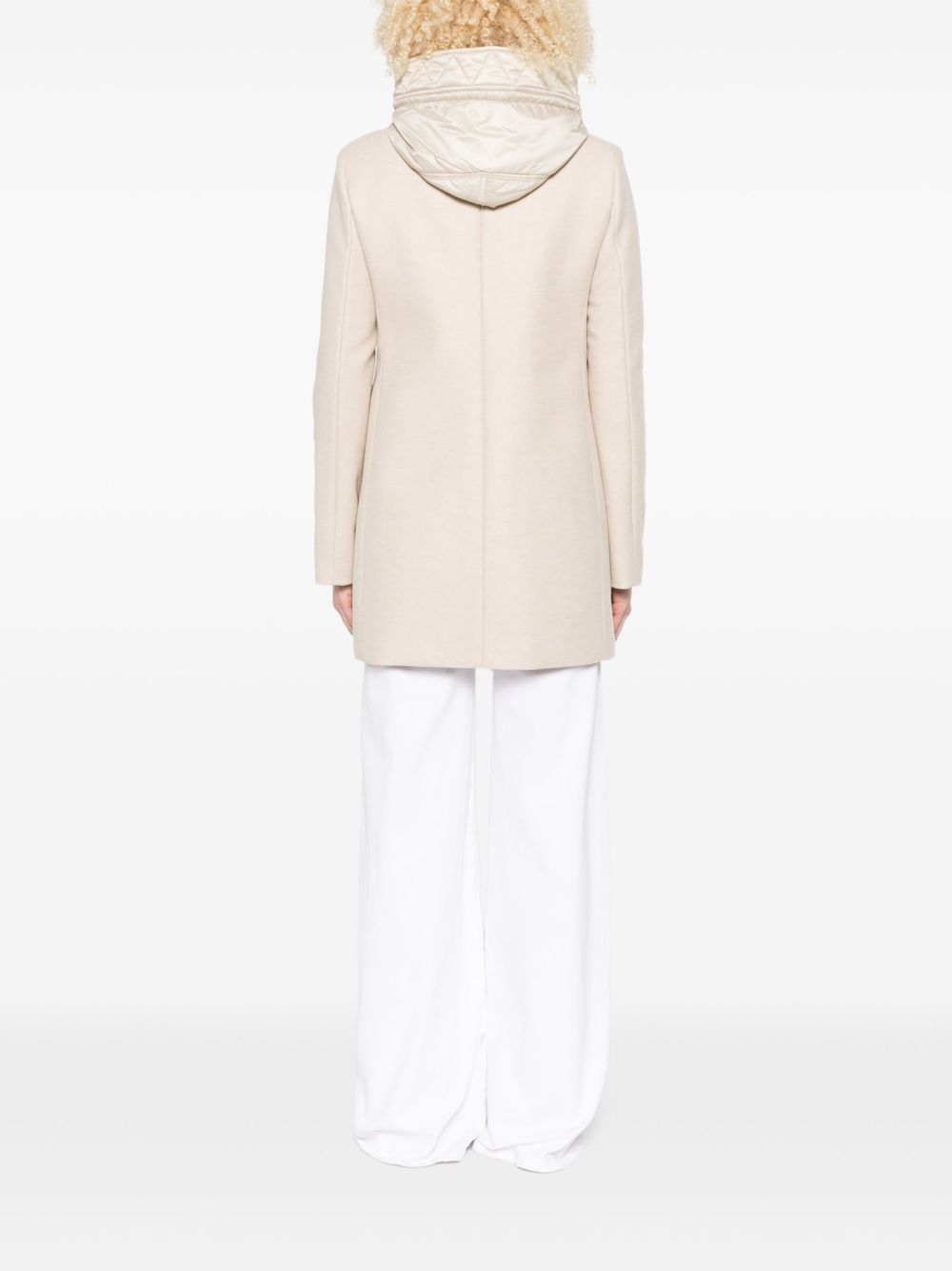 Fay Toggle Wool Coat Ivory