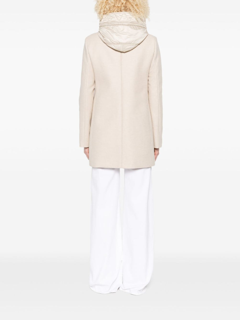 Fay Toggle Wool Coat Ivory