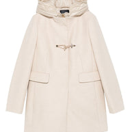 Fay Toggle Wool Coat Ivory