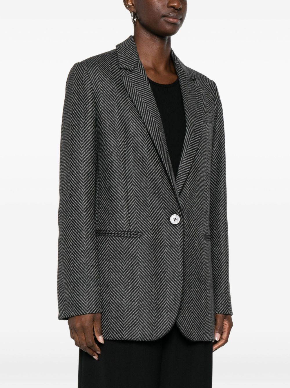 Forte Forte Wool Single-breasted Jacket Grey
