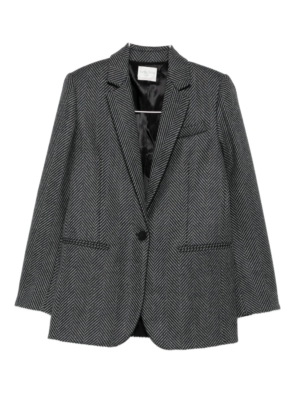 Forte Forte Wool Single-breasted Jacket Grey