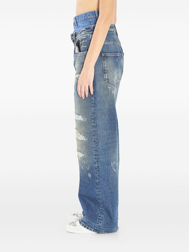 Dolce & Gabbana Double Waist Jeans Blue