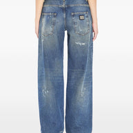 Dolce & Gabbana Double Waist Jeans Blue