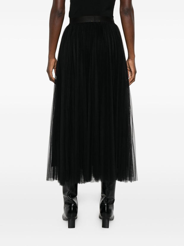 Forte Forte Tulle Long Skirt Black