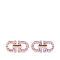 Ferragamo Ganci Crystal Earrings Golden