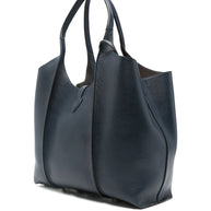 Tod's Medium Leather Tote Bag Blue