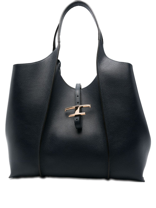 Tod's Medium Leather Tote Bag Blue