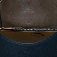 Tod's Medium Leather Tote Bag Blue