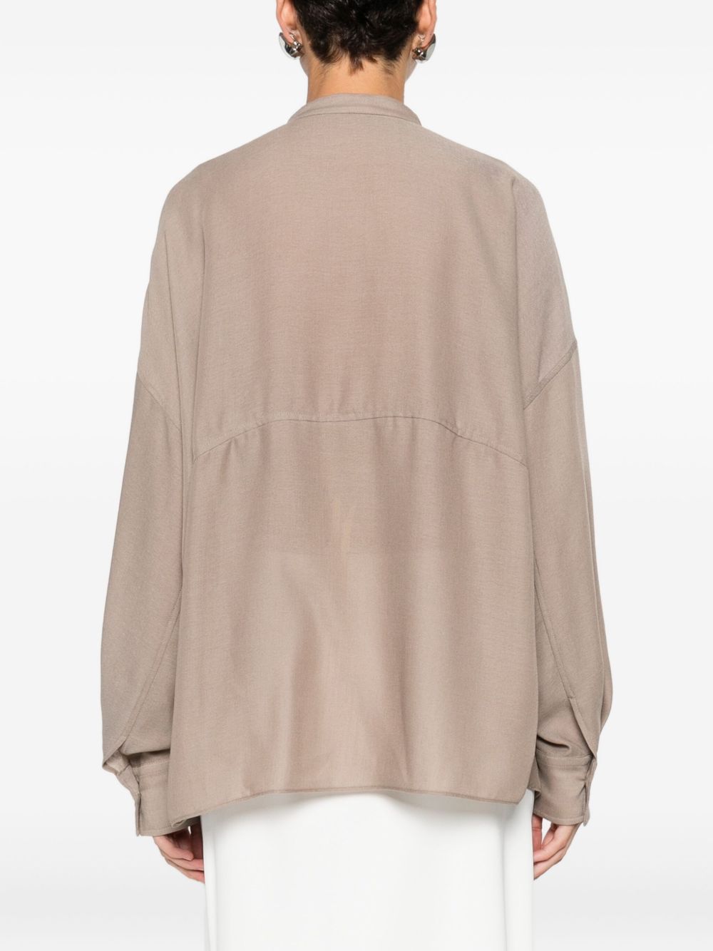 Brunello Cucinelli V-neck Blouse Camel