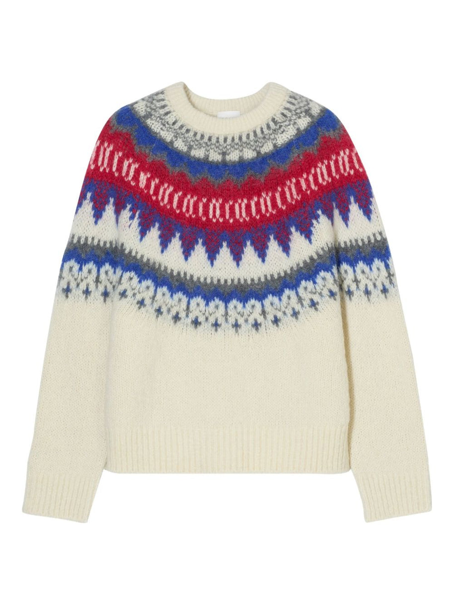 Closed Wool Crewneck Jumper Ivory